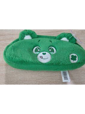 New with tags Luck Bear Care Bears Green Pencil Case with zipper So Cute